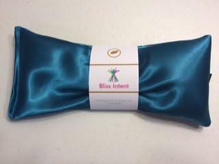 Bliss Intent Aqua Ultra Silky Satin Tranquility Eye Pillow with Lavender &amp; Organic Flax Seed