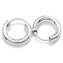 SS1944 - 16x3MM Baby O Hoop Sterling Silver Earrings