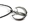Wiccan Goddess on Crescent Moon for Power Pewter Pendant