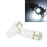 HDE Super White 5 LED Bulb 2x T10 168