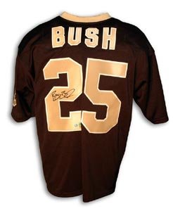 Reggie Bush Signed New Orleans Saints Throwback Black Jersey