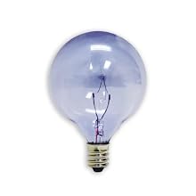 GE Lighting 48705 40-Watt Reveal Candelabra Frosted Globe G16.5, 2-Pack