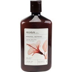 Ahava Mineral Botanic Velvet Cream Wash - Hibiscus & Fig - For Very Dry Skin, 17-Ounce Bottle
