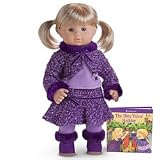 American Girl Bitty Twins Girl Pretty In Plum Outfit & Book (Doll Not Included)