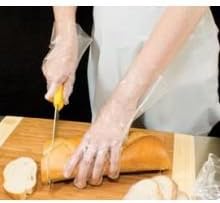 Handgards ValuGards Econo Poly Yellow Large Disposable Glove -- 800 per case.