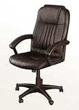 High-back Executive Soft Leather Computer Task Office Desk Chair - Black /806l