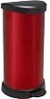 Curver 02150 "Metallic's" Abfallbeh�lter 40 Liter, metallic-rot