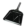 UNISAN Metal 12' Dustpan, Wide, Black (03000)