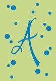 Monogram Polka Dot Garden Size Flag - A
