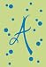 Monogram Polka Dot Garden Size Flag - A