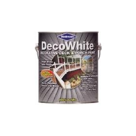 Zinsser & Co 12106 "Deco White" Decorative Deck & Porch Paint Gallon - Satin Finish (Pack of 2)