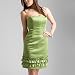 Phoebe by Kay Unger Stretch Satin Dress, 10, Apple Green