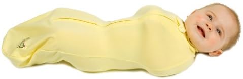 The Woombie Organic Swaddle Blanket, Yellow, 0-3 Months