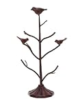 Unique Jewelry Stand with Iron Branches and Birds