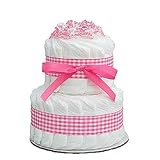 Lil Mini Pink 2 Tier Diaper Cake