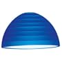 Sea Gull Lighting 94245-657 Glass Dome Shade with Etched Glass Step Design, Cobalt