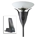 IMAGE OF Hunter Fan Company 21632 Duo Wireless Speaker Floor Lamp 26inch Height 100 W Bulb Black