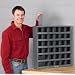 DURHAM Steel Bin Shelving with Removable Dividers