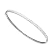 14k White or Yellow Gold Pave Diamond Bangle Bracelet (1/2 cttw, I-J Color, I1-I2 Clarity)
