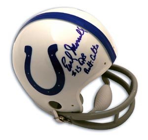 Earl Morrall Signed Baltimore Colts Mini Helmet - QB Balt. Colts