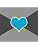 Sky Blue Rose on Dark Gray Pattern