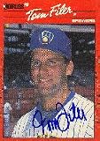 Tom Filer, Milwaukee Brewers Autographed Card