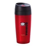 Primus Commuter Mug Double Walled Pc Plastic Red 0.4 L Silicone Seals Simple Button Open