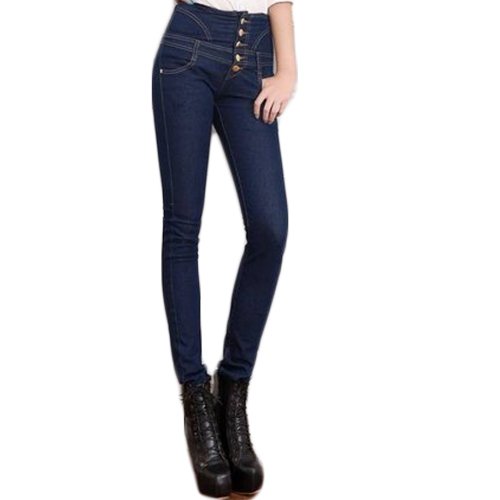 (ケーシティ)k-city ハイウエスト スキニー ストレート デニム