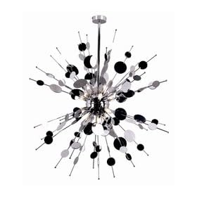 Trans Globe MDN-536 12 Light Spica Large Pendant, Chrome