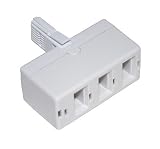 3 Way Triple BT Phone Telephone Splitter Adaptor