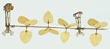 Palmetto Antique Brass Ceiling Fan With Fitter