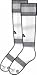 Adidas COPA 3 STR Socken, Gr. 2 Farbe: Weiß