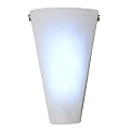 Wireless Cone-Shape Frosted Glass Sconce Light