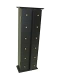 Carolina Cottage Double Door CD Cabinet, Antique Black