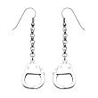Spikes 316L Stainless Steel Dangling Handcuff Earrings