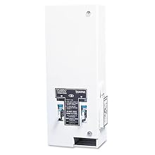 Hospeco 1-25 Dual Slot Sanitary Napkin/Tampon Dispenser with 25 cent Coin Operated Mechanism