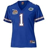 Nike Florida Gators #1 Royal Blue Ladies 2007 BCS National Championship Game Replica Jersey