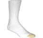 Gold Toe Men's Cotton Crew Extended 656SE Athletic Socks,White,14-16
