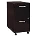 Bush Furniture Series C 2 Drawer Vertical Mobile Wood File Cabinet in Auburn Maple