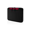 Belkin Neopren Netbook-Schutzhülle mit Stauraum 25,9 cm (10,2 Zoll) pitch black/ jetset red