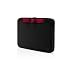 Belkin Neopren Netbook-Schutzhülle mit Stauraum 25,9 cm (10,2 Zoll) pitch black/ jetset red