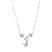 Spinningdaisy Crystal Cheerleader Necklace – 1-Inch Pom Pom Charm Pendant (Cheerleader With Pom poms)