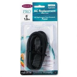 Belkin Pro Series Universal Computer Power Cable, 6Ft by Belkin International Inc