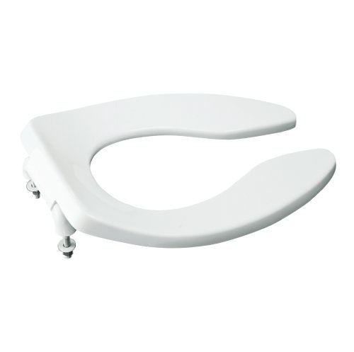 Kohler K-4666-SA-0 Lustra Toilet Seat with Self-Sustaining Check Hinge and Antimicrobial Agent, White