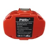 Pwr+ Battery for Makita 1834 1822 193159-1 18-volt 2.5 Amp Hour Ni-mh Pod Style Battery 18v 2500 Mah