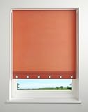 Terracotta Red - Plain Eyelet Edge Roller Blind / Blinds - 120x160cm