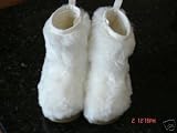 New Baby GAP Girls Toddler White Faux Fur Snow Boots