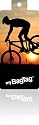 Cyclist at Sunset Bag Tag x 2