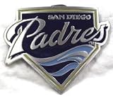 San Diego Padres Enamel Pewter Buckle, MLB Baseball Buckle