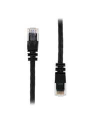 (10 PACK) 2 FT RJ45 CAT5E MOLDED ETHERNET NETWORK PATCH CABLE - BLACK - Lifetime Warranty